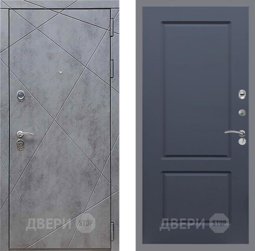 Входная металлическая Дверь Рекс (REX) 13 Бетон Темный FL-117 Силк титан в Дзержинском