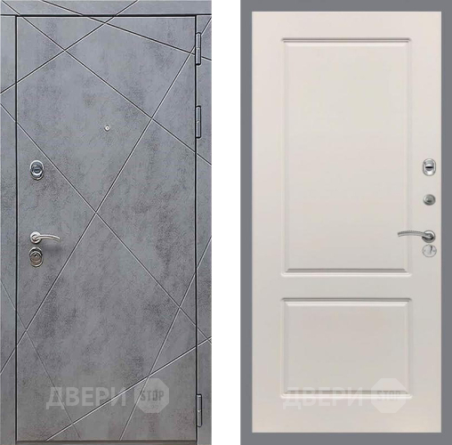 Входная металлическая Дверь Рекс (REX) 13 Бетон Темный FL-117 Шампань в Дзержинском