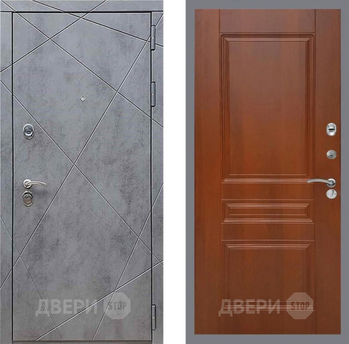 Дверь Рекс (REX) 13 Бетон Темный FL-243 Итальянский орех в Дзержинском