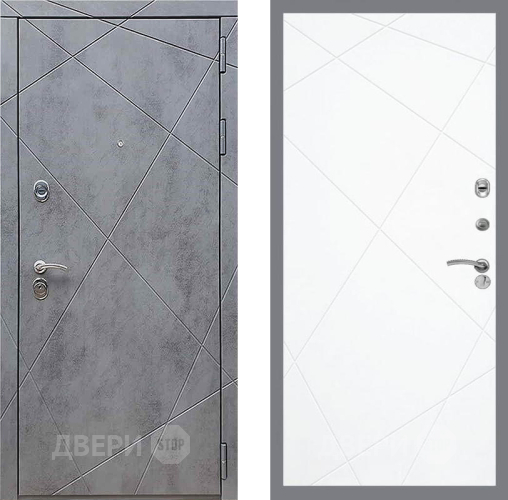 Дверь Рекс (REX) 13 Бетон Темный FL-291 Силк Сноу в Дзержинском