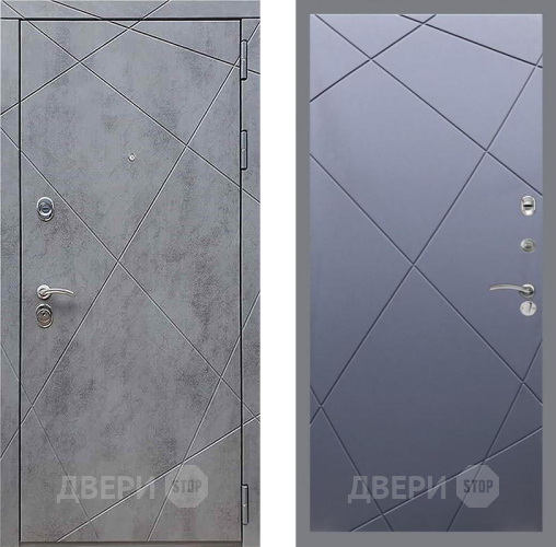 Дверь Рекс (REX) 13 Бетон Темный FL-291 Силк титан в Дзержинском