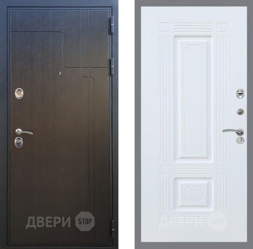 Входная металлическая Дверь Рекс (REX) Премиум-246 FL-2 Силк Сноу в Дзержинском