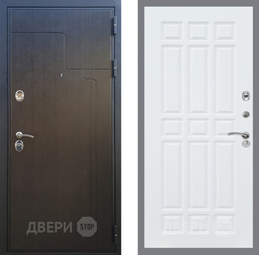 Входная металлическая Дверь Рекс (REX) Премиум-246 FL-33 Силк Сноу в Дзержинском