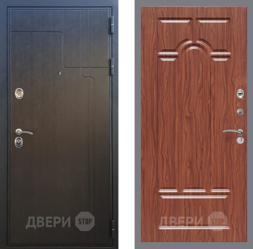 Входная металлическая Дверь Рекс (REX) Премиум-246 FL-58 орех тисненый в Дзержинском