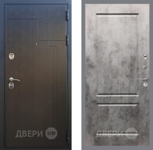 Входная металлическая Дверь Рекс (REX) Премиум-246 FL-117 Бетон темный в Дзержинском