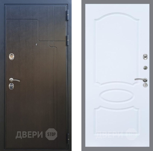 Входная металлическая Дверь Рекс (REX) Премиум-246 FL-128 Силк Сноу в Дзержинском