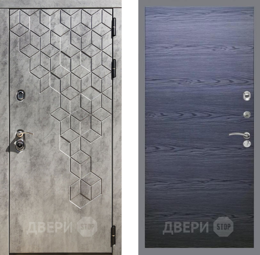 Дверь Рекс (REX) 23 GL Дуб тангенальный черный в Дзержинском