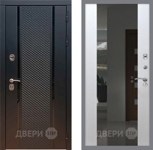 Входная металлическая Дверь Рекс (REX) 25 СБ-16 с Зеркалом Лиственница беж в Дзержинском