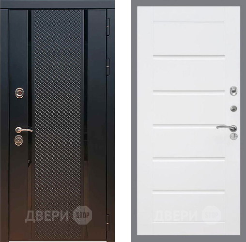 Входная металлическая Дверь Рекс (REX) 25 Сити Белый ясень в Дзержинском