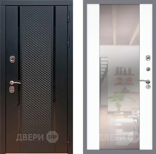 Дверь Рекс (REX) 25 СБ-16 Зеркало Силк Сноу в Дзержинском