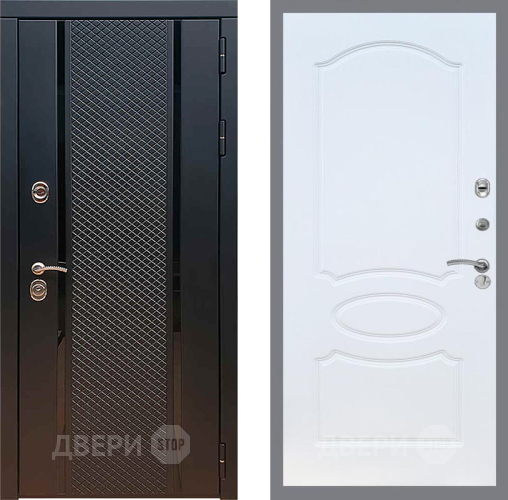 Входная металлическая Дверь Рекс (REX) 25 FL-128 Белый ясень в Дзержинском