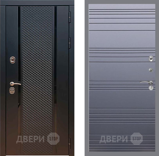 Входная металлическая Дверь Рекс (REX) 25 Line Силк титан в Дзержинском