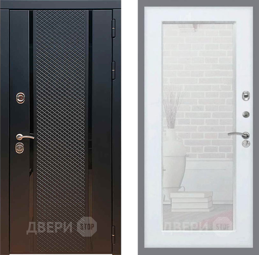 Дверь Рекс (REX) 25 Зеркало Пастораль Силк Сноу в Дзержинском