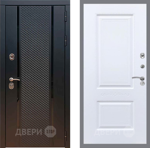 Входная металлическая Дверь Рекс (REX) 25 Смальта Силк Сноу в Дзержинском