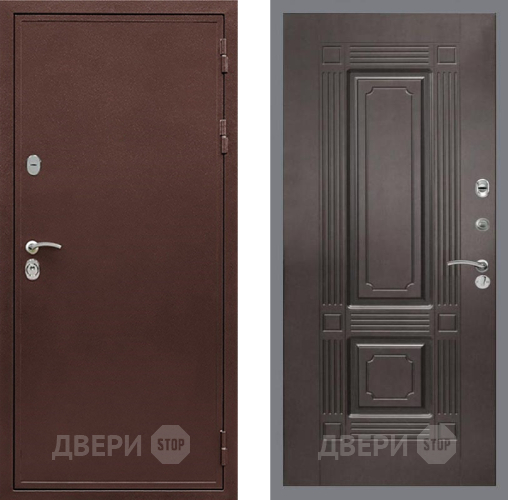 Входная металлическая Дверь Рекс (REX) 5 металл 3 мм FL-2 Венге в Дзержинском