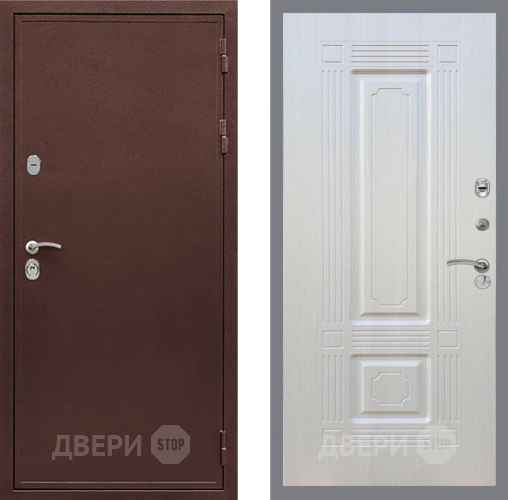 Входная металлическая Дверь Рекс (REX) 5 металл 3 мм FL-2 Лиственница беж в Дзержинском