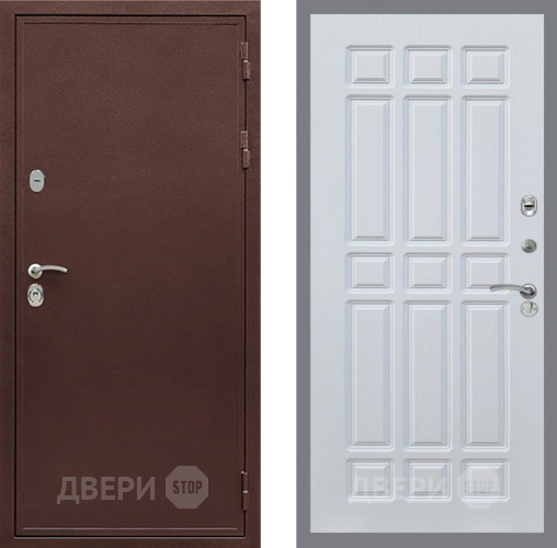 Дверь Рекс (REX) 5 металл 3 мм FL-33 Белый ясень в Дзержинском