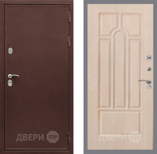Входная металлическая Дверь Рекс (REX) 5 металл 3 мм FL-58 Беленый дуб в Дзержинском
