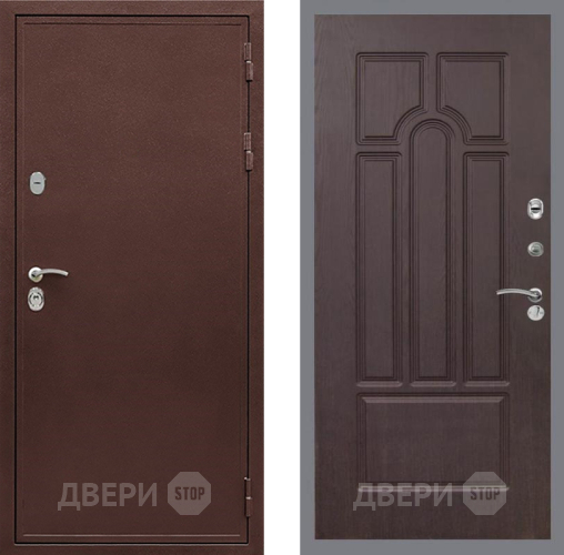 Входная металлическая Дверь Рекс (REX) 5 металл 3 мм FL-58 Венге в Дзержинском