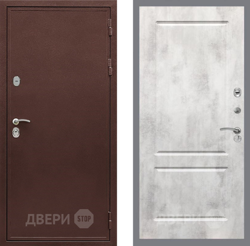 Входная металлическая Дверь Рекс (REX) 5 металл 3 мм FL-117 Бетон светлый в Дзержинском