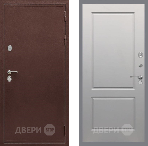 Входная металлическая Дверь Рекс (REX) 5 металл 3 мм FL-117 Грей софт в Дзержинском