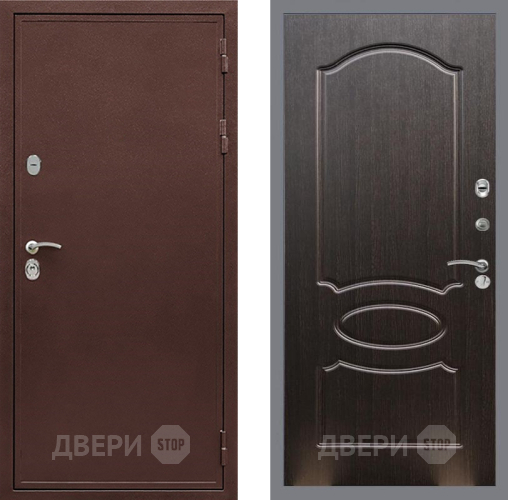 Входная металлическая Дверь Рекс (REX) 5 металл 3 мм FL-128 Венге светлый в Дзержинском