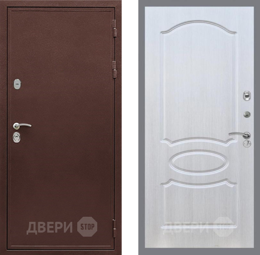 Входная металлическая Дверь Рекс (REX) 5 металл 3 мм FL-128 Лиственница беж в Дзержинском