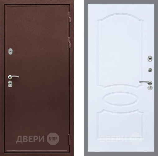Дверь Рекс (REX) 5 металл 3 мм FL-128 Силк Сноу в Дзержинском