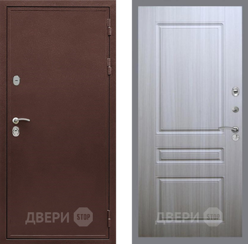Входная металлическая Дверь Рекс (REX) 5 металл 3 мм FL-243 Сандал белый в Дзержинском