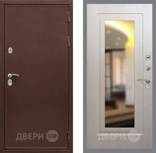 Входная металлическая Дверь Рекс (REX) 5 металл 3 мм FLZ-120 Беленый дуб в Дзержинском